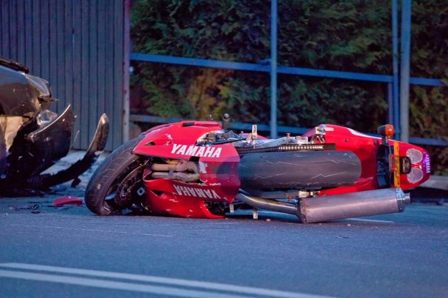 Krynica wypadek motocykl 2